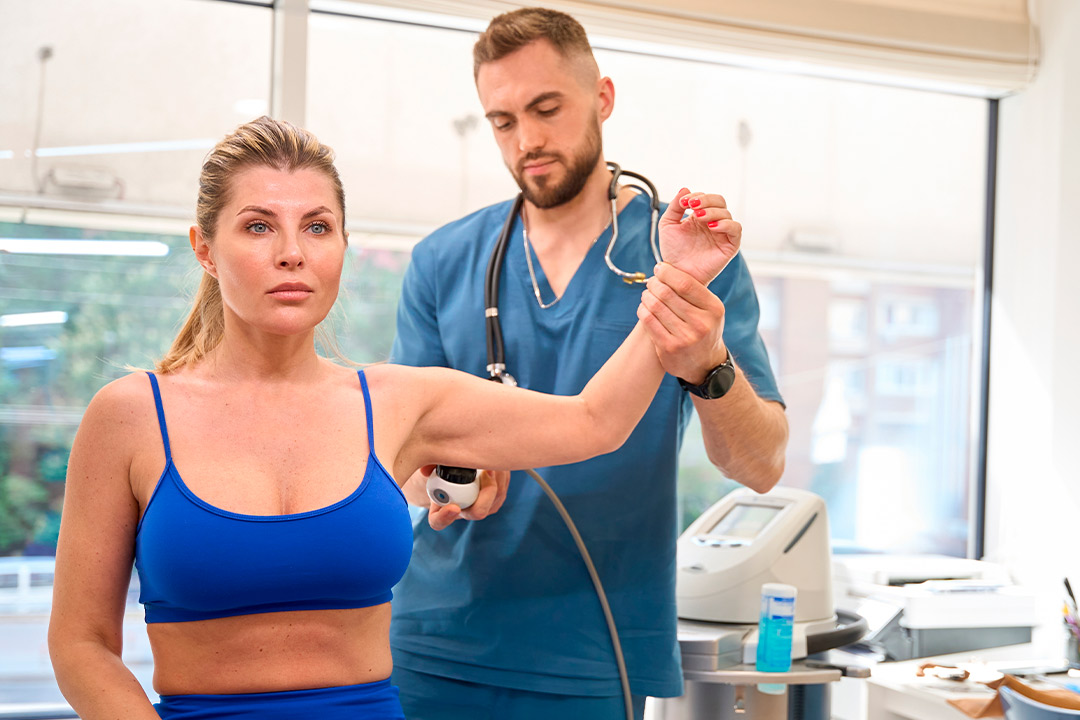 therapy made by professional radial and shockwave therapy